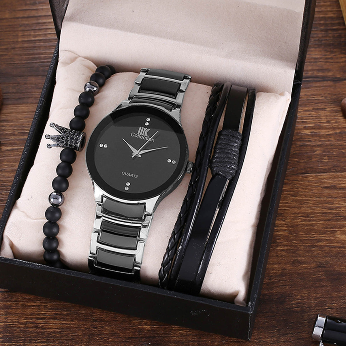 Men's Fashion Trend Business Quartz Watch Set