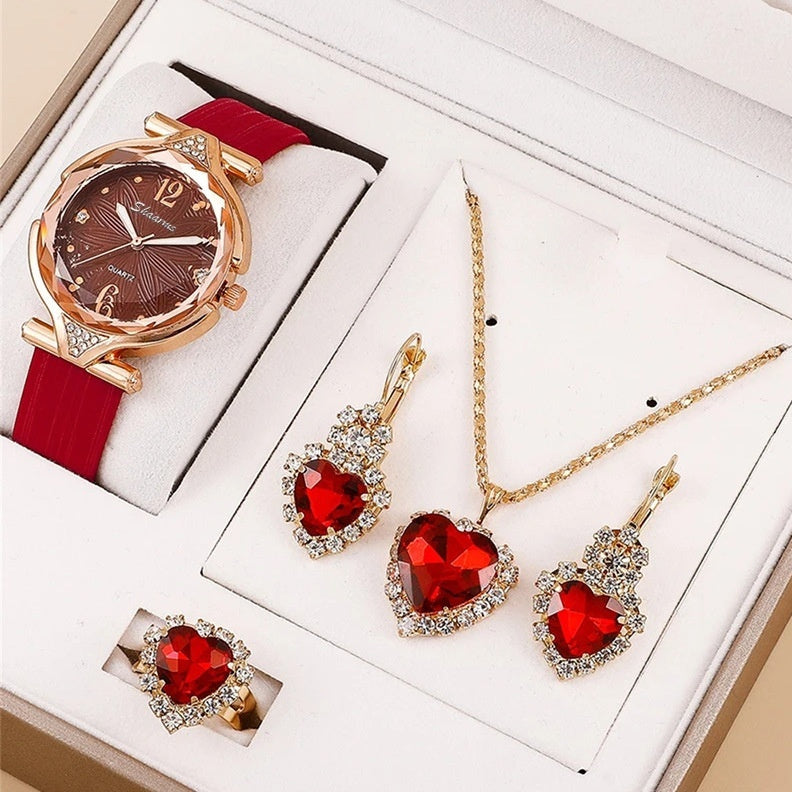 6pcs Jewelry Suit