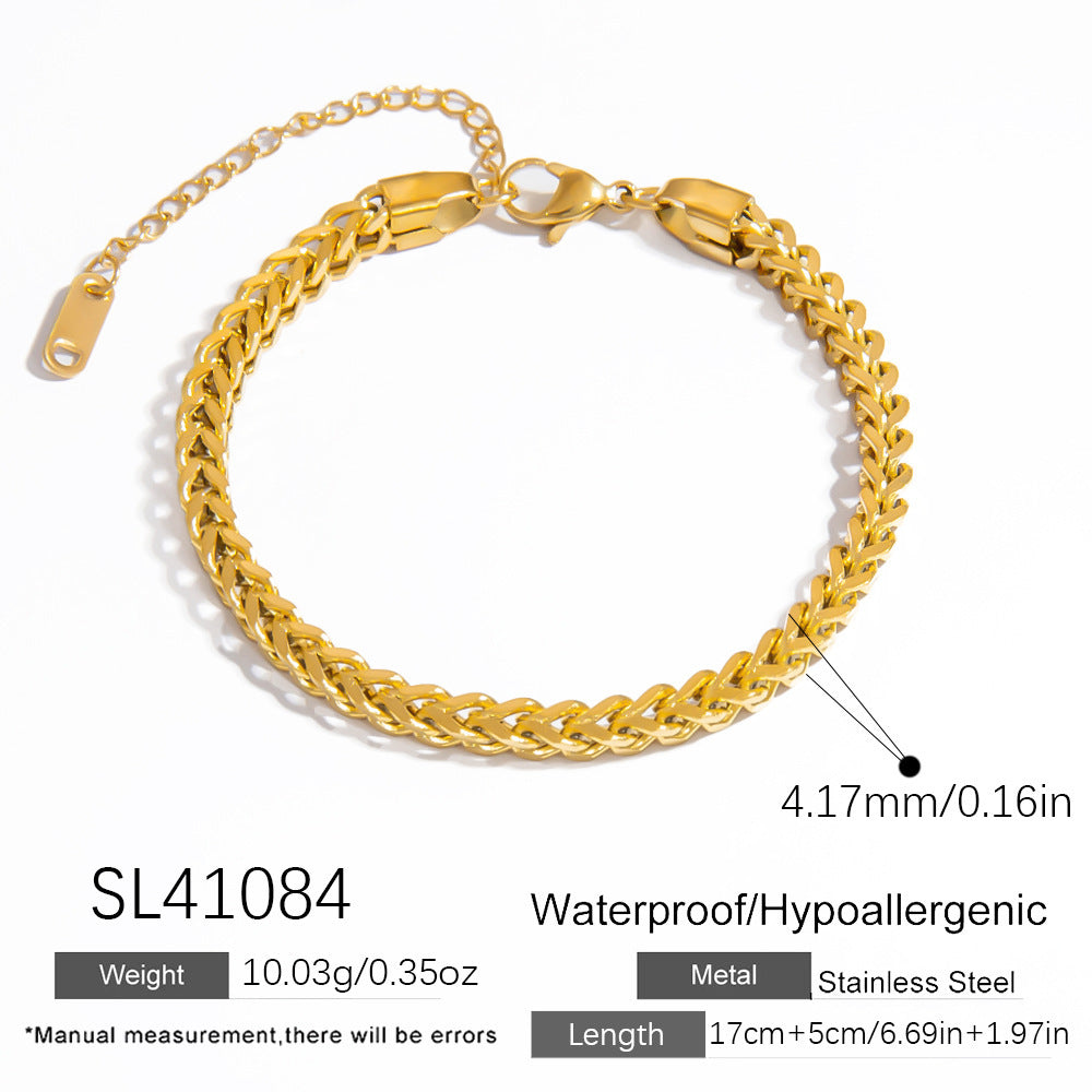 Special-interest Design High-grade Hand Jewelry Electroplating 18K Real Gold