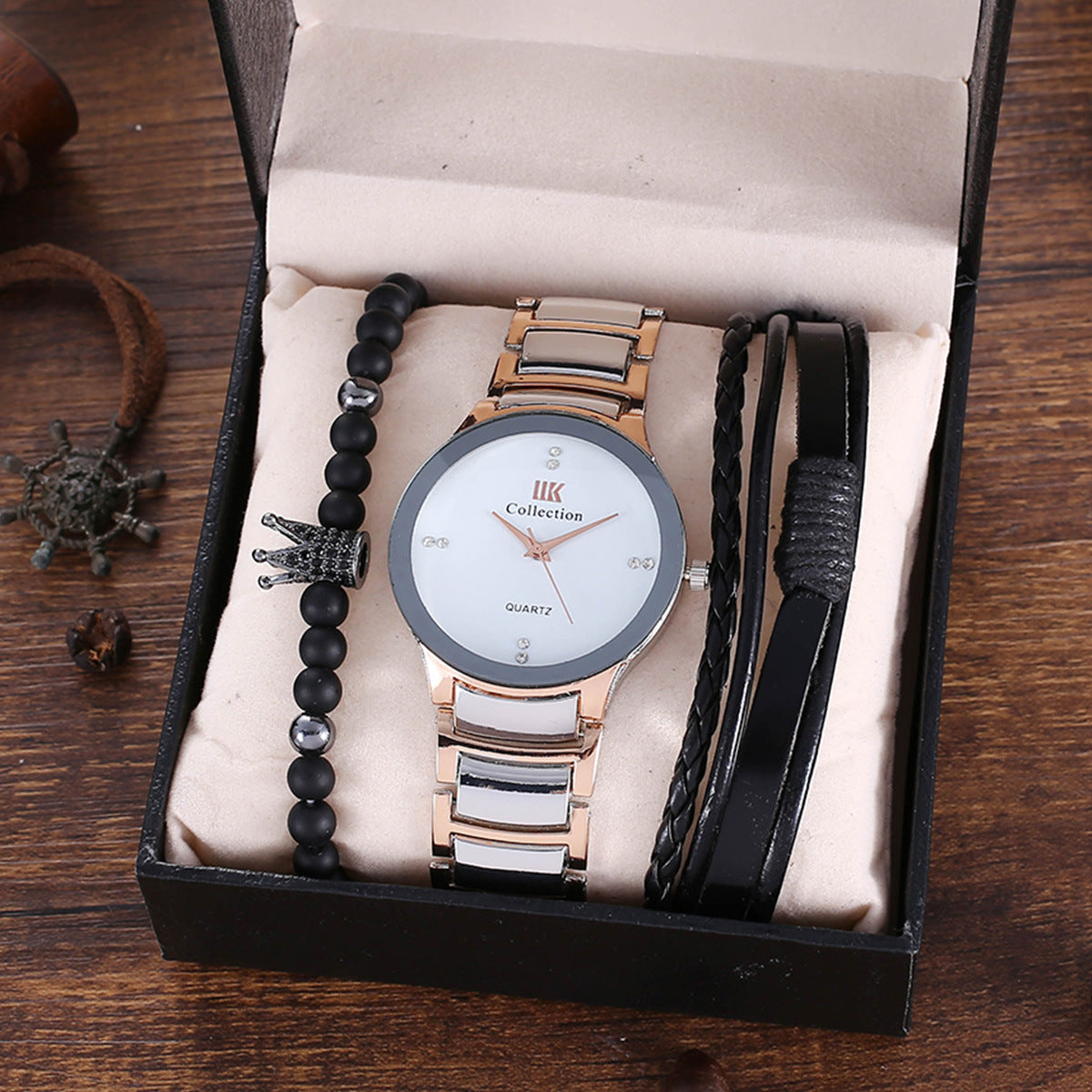 Men's Fashion Trend Business Quartz Watch Set