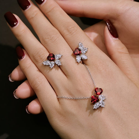 European And American Style S925 Sterling Silver Stud Earrings Women's Necklace