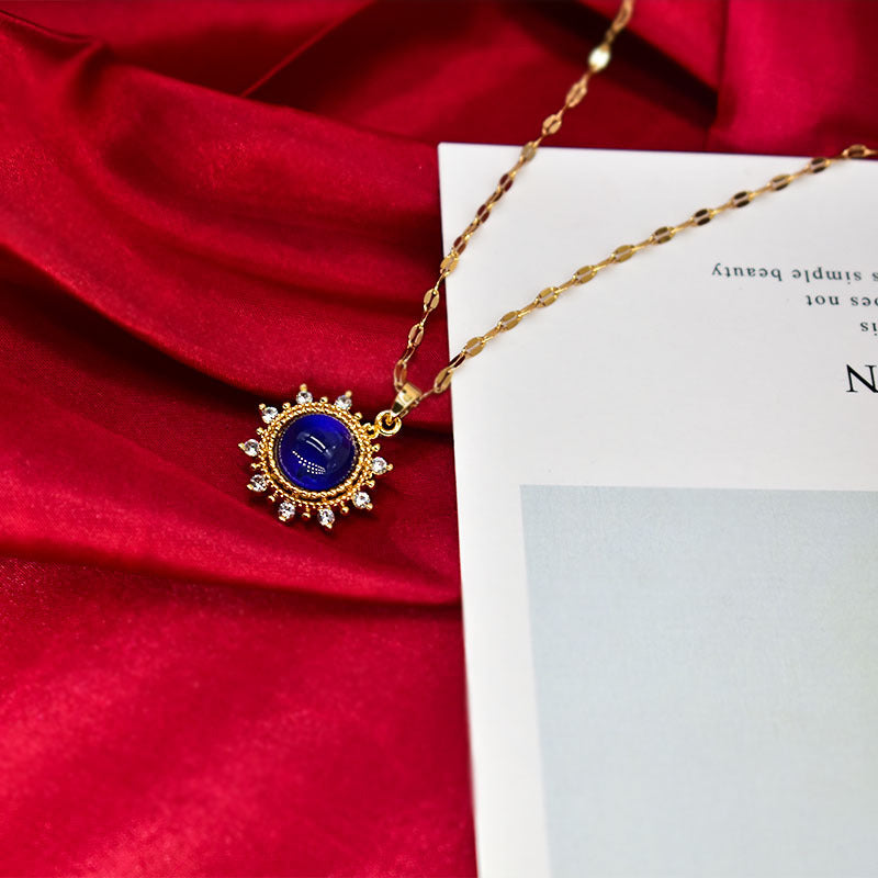 Non-fading Temperature-sensitive SUNFLOWER Necklace Luxury