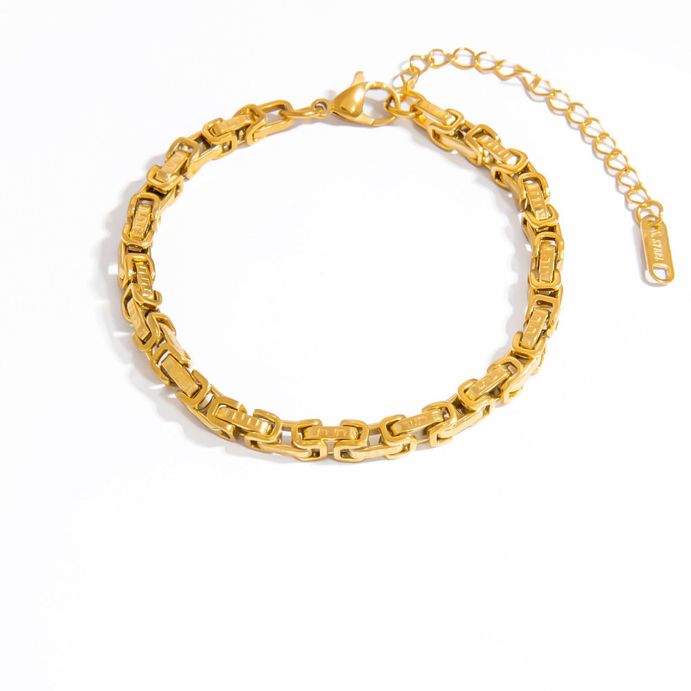 Special-interest Design High-grade Hand Jewelry Electroplating 18K Real Gold