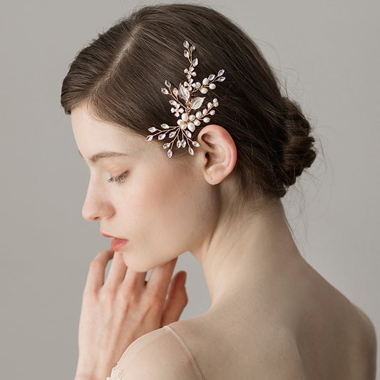 Shiny Horse Eye Diamond Wedding Dress Headwear