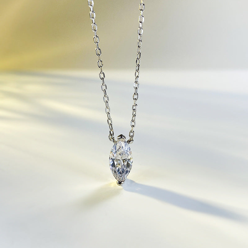 Women's Olive Diamond Twin Clavicle Chain