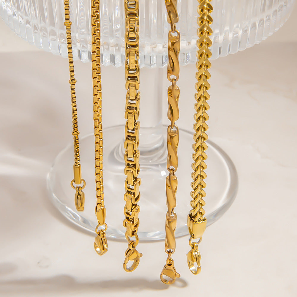 Special-interest Design High-grade Hand Jewelry Electroplating 18K Real Gold