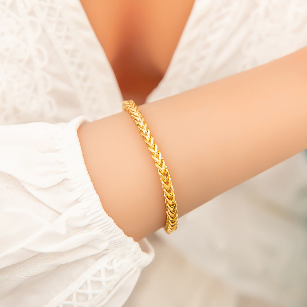 Special-interest Design High-grade Hand Jewelry Electroplating 18K Real Gold