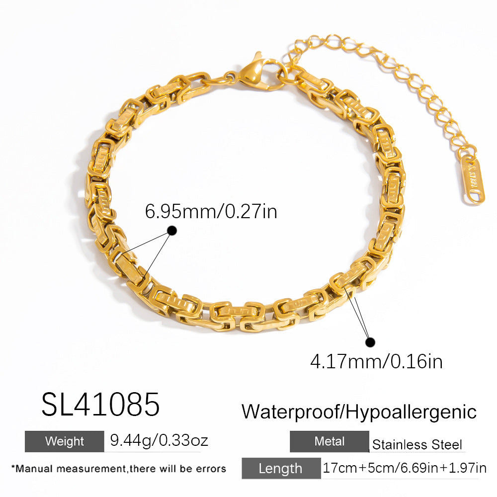 Special-interest Design High-grade Hand Jewelry Electroplating 18K Real Gold