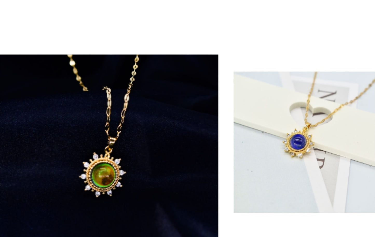 Non-fading Temperature-sensitive SUNFLOWER Necklace Luxury