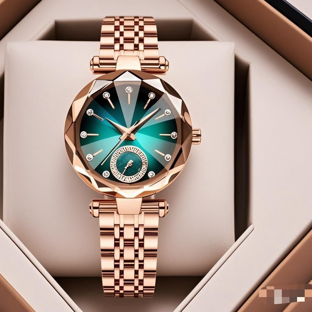 Women's Casual Simple Quartz Watch With Diamond