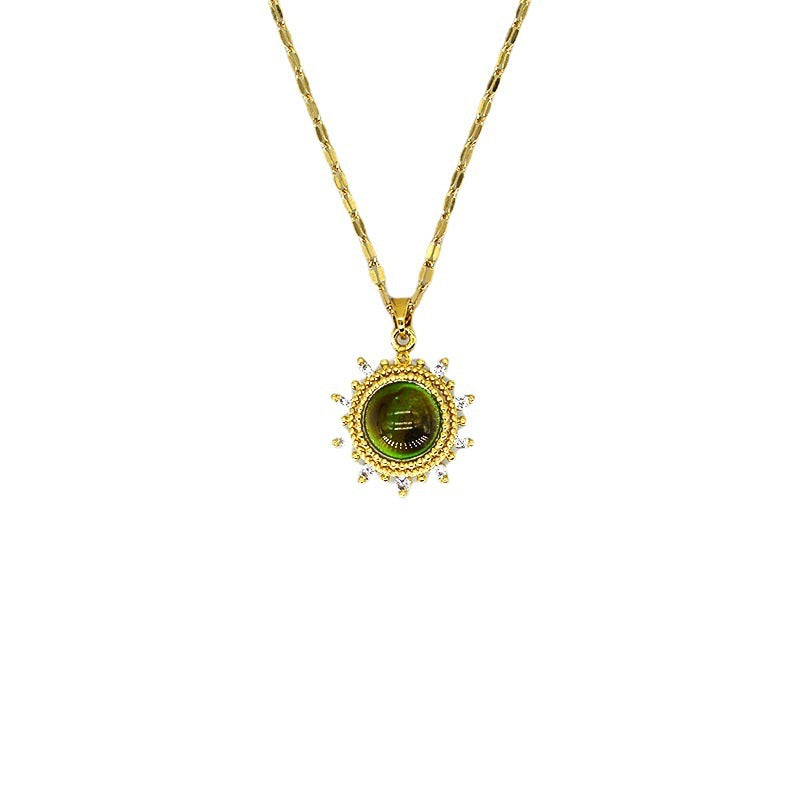 Non-fading Temperature-sensitive SUNFLOWER Necklace Luxury